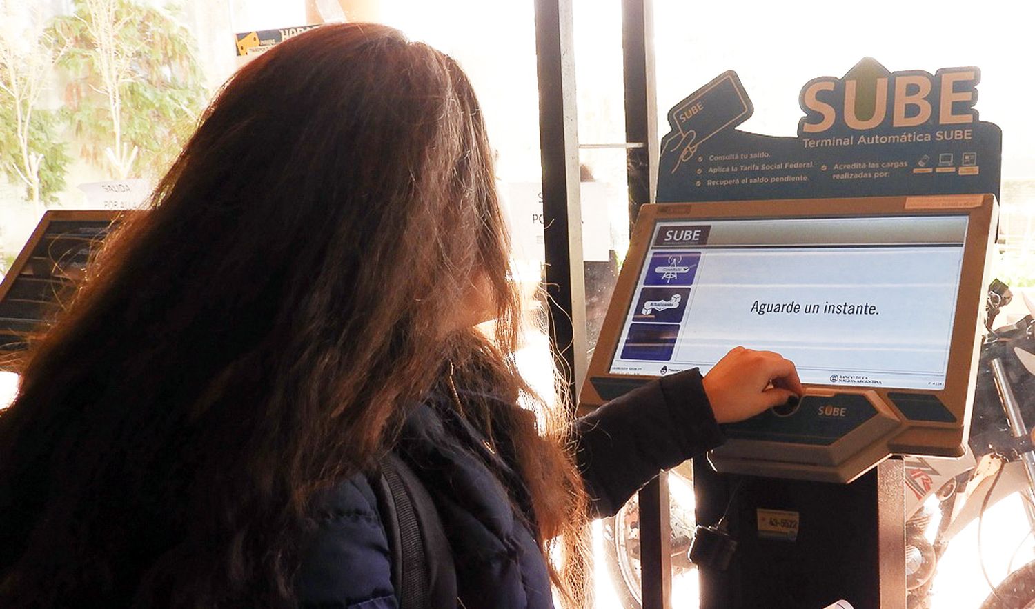 Terminal de SUBE. Funciona en el Centro Cívico, de 6 a 20