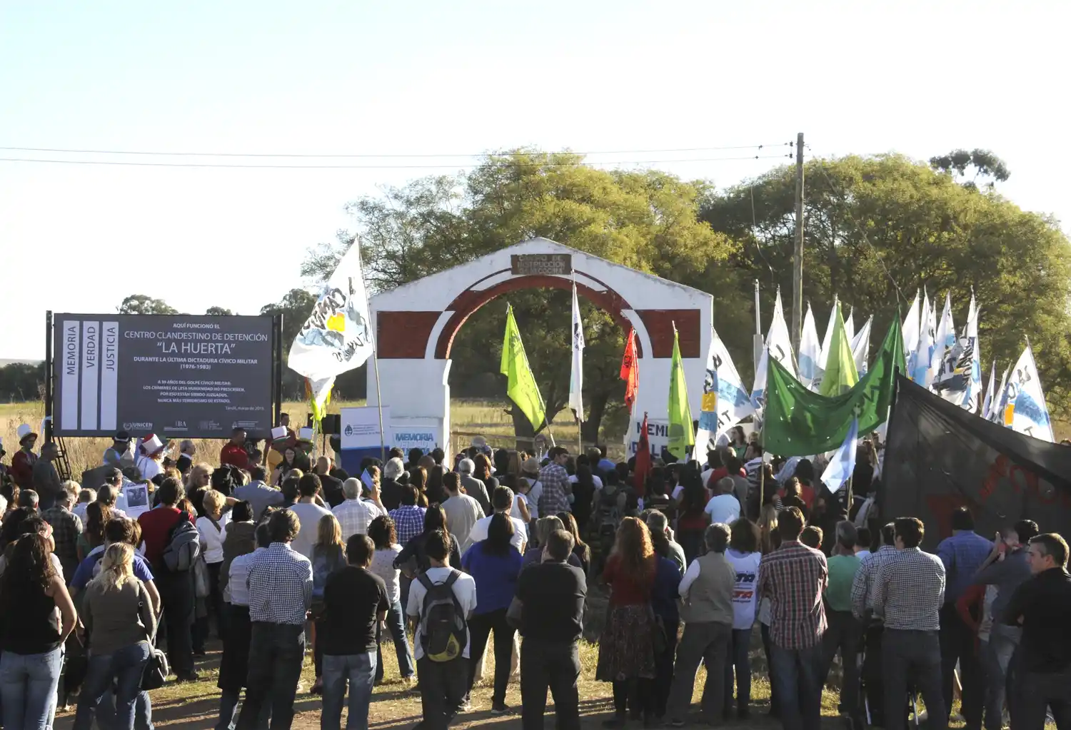 Señalizaron el ex centro clandestino La Huerta