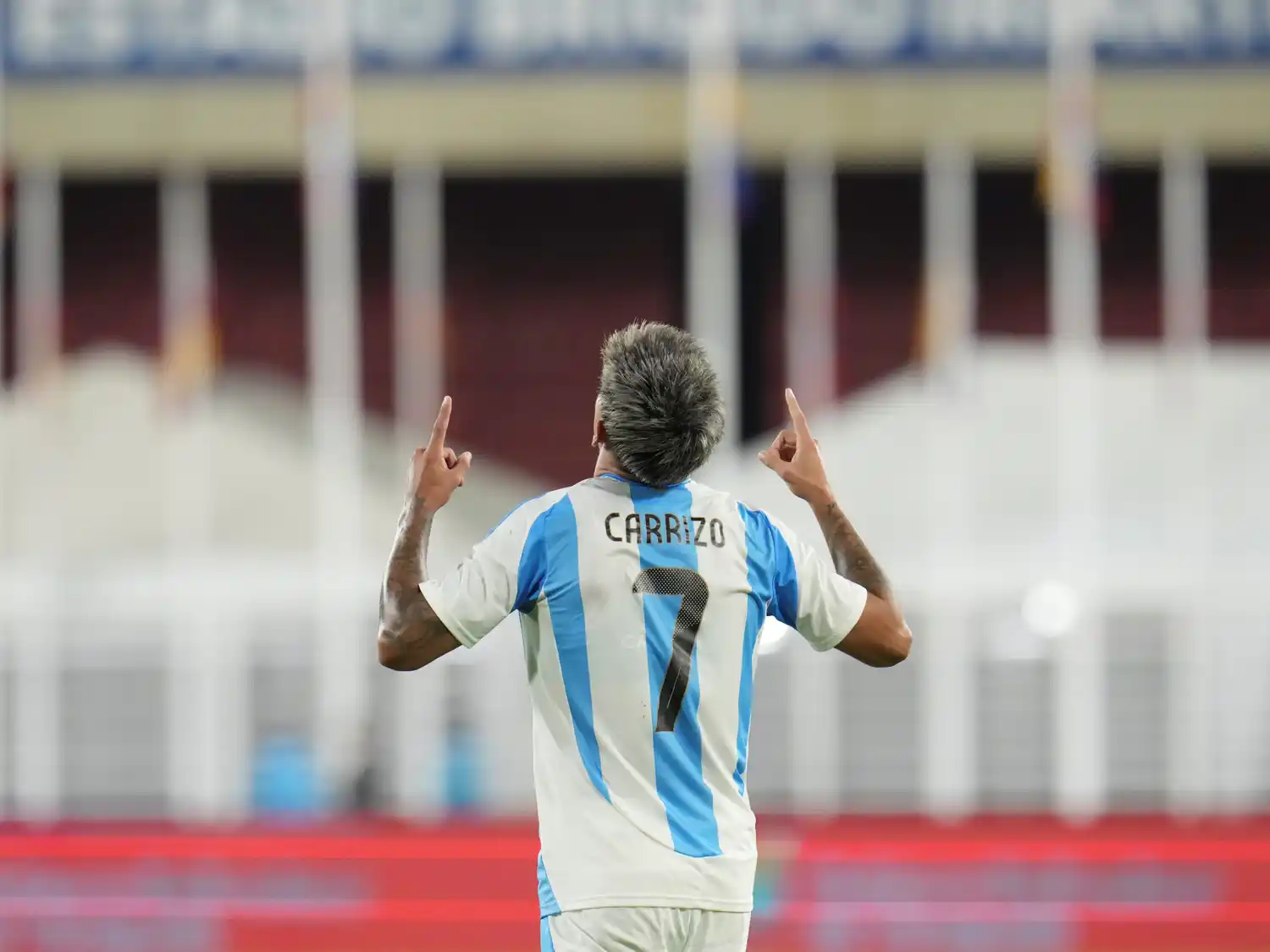 Maher Carrizo marcó un doblete, pero no le alcanzó a Argentina