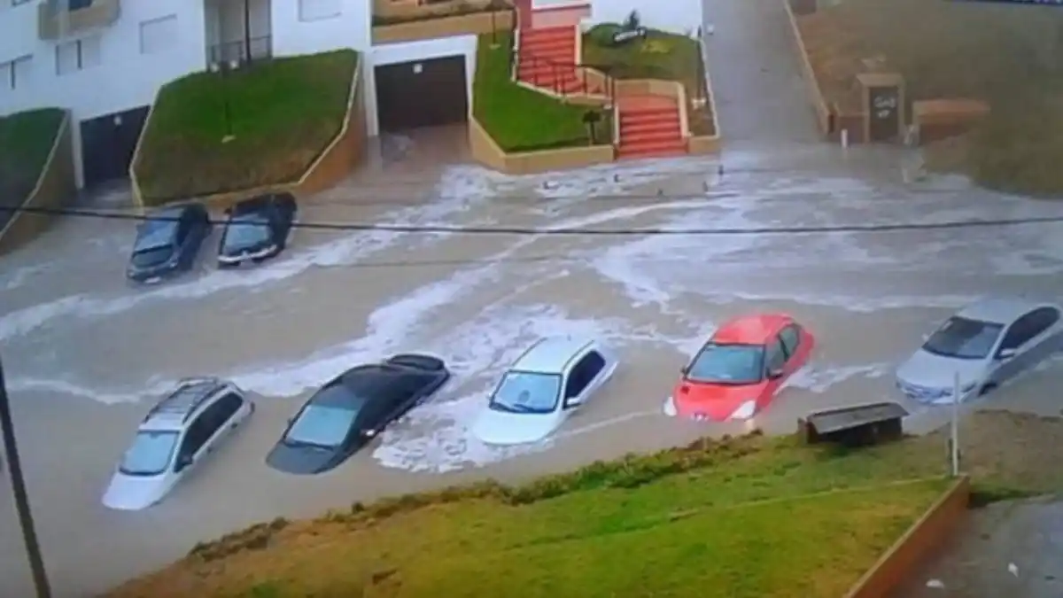 Fuertes tormentas se dieron en la Costa Atlántica