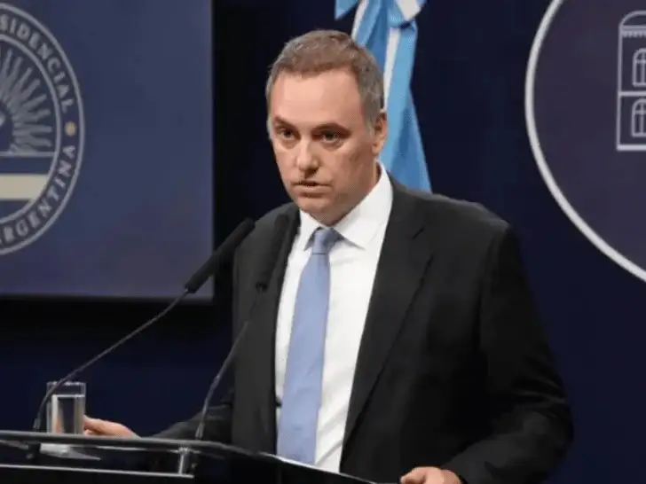 Manuel Adorni, jefe de gabinete.