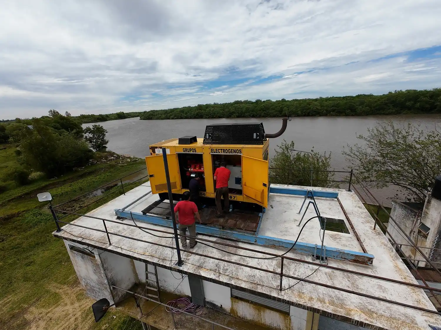 Instalaron un motor que garantiza el servicio de agua durante cortes de luz