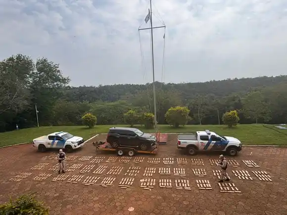 Prefectura incautó casi media tonelada de droga en Misiones