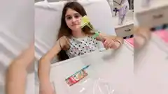A 10 días del trasplante, Cata "canta, baila y dibuja" en el hospital