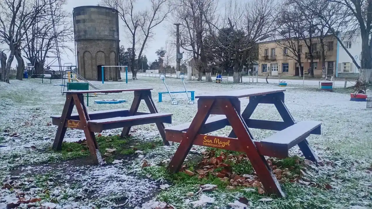 Nevadas en la zona: cómo amanecieron Tres Arroyos y La Dulce