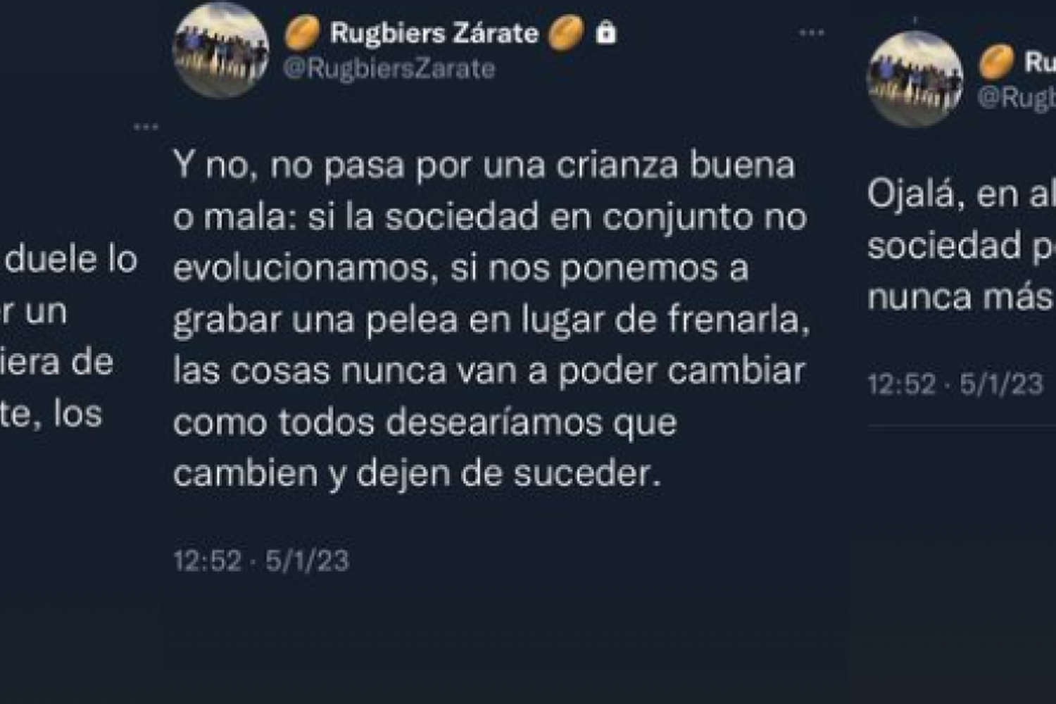 @rugbiers.zarate
</p><p>Captura IG