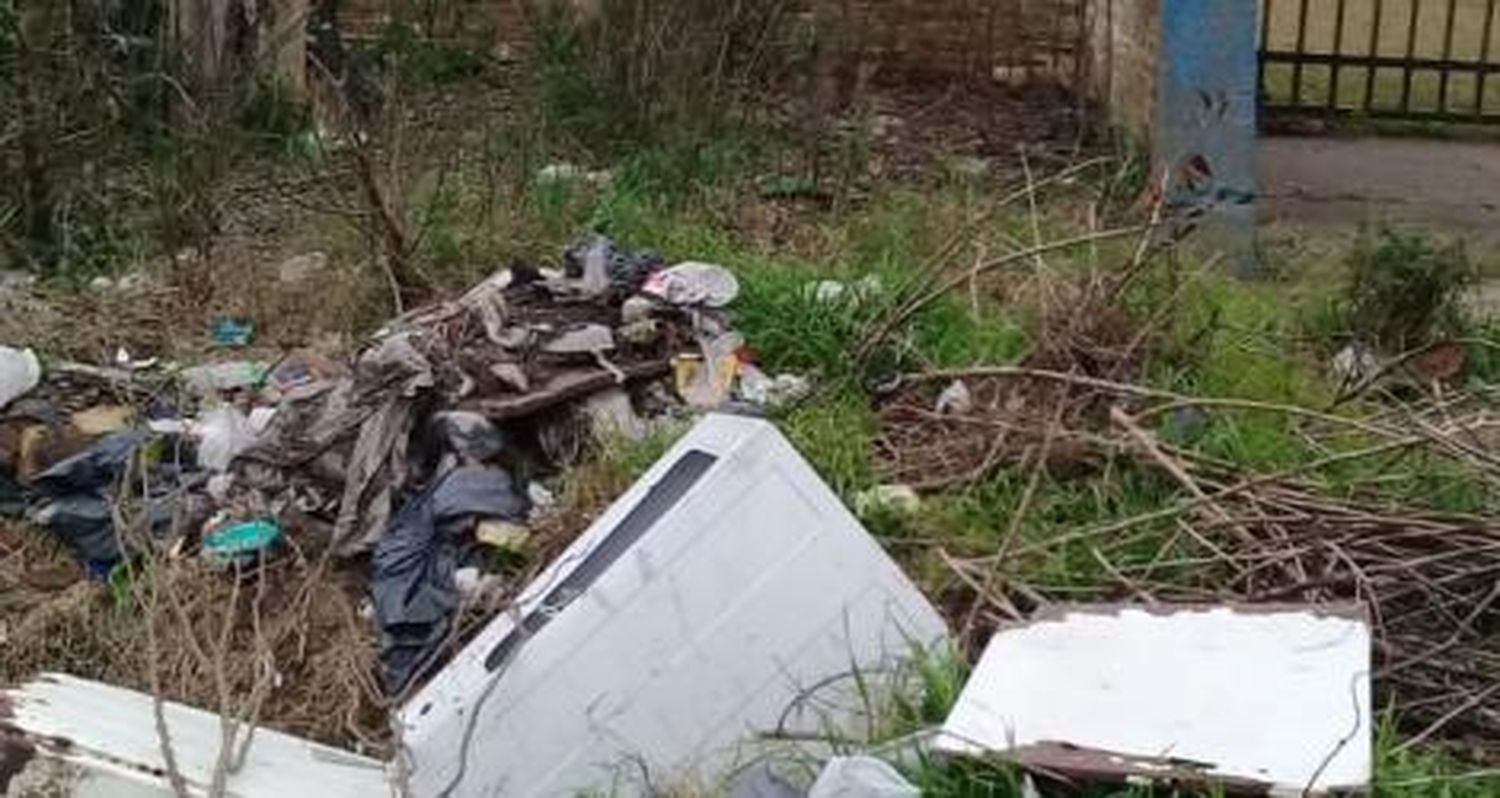 Basura que tapa desagües