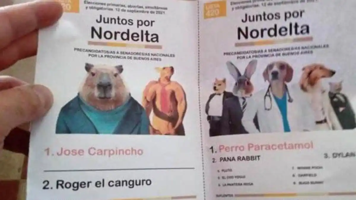 La boleta del carpincho que le ganó a Guillermo Moreno y a Cinthia Fernández