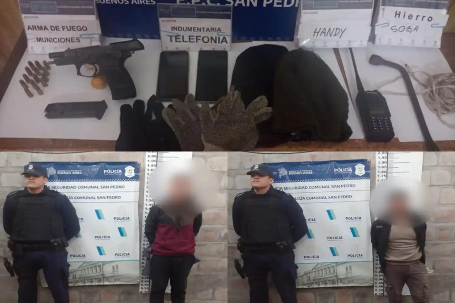 Violento asalto en pleno centro: dos detenidos tras golpear y maniatar a los habitantes de un departamento