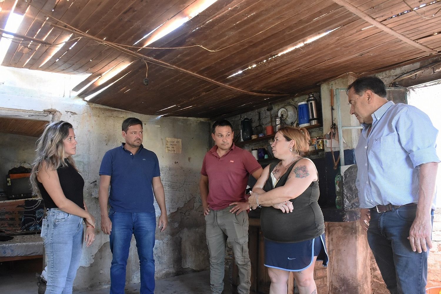 Asistieron a las familias afectadas por la tormenta en el departamento Victoria