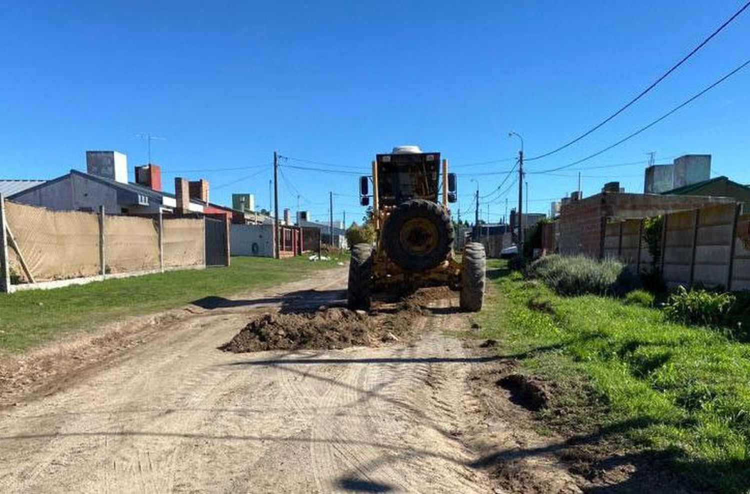 Mejoras en calles de tierra