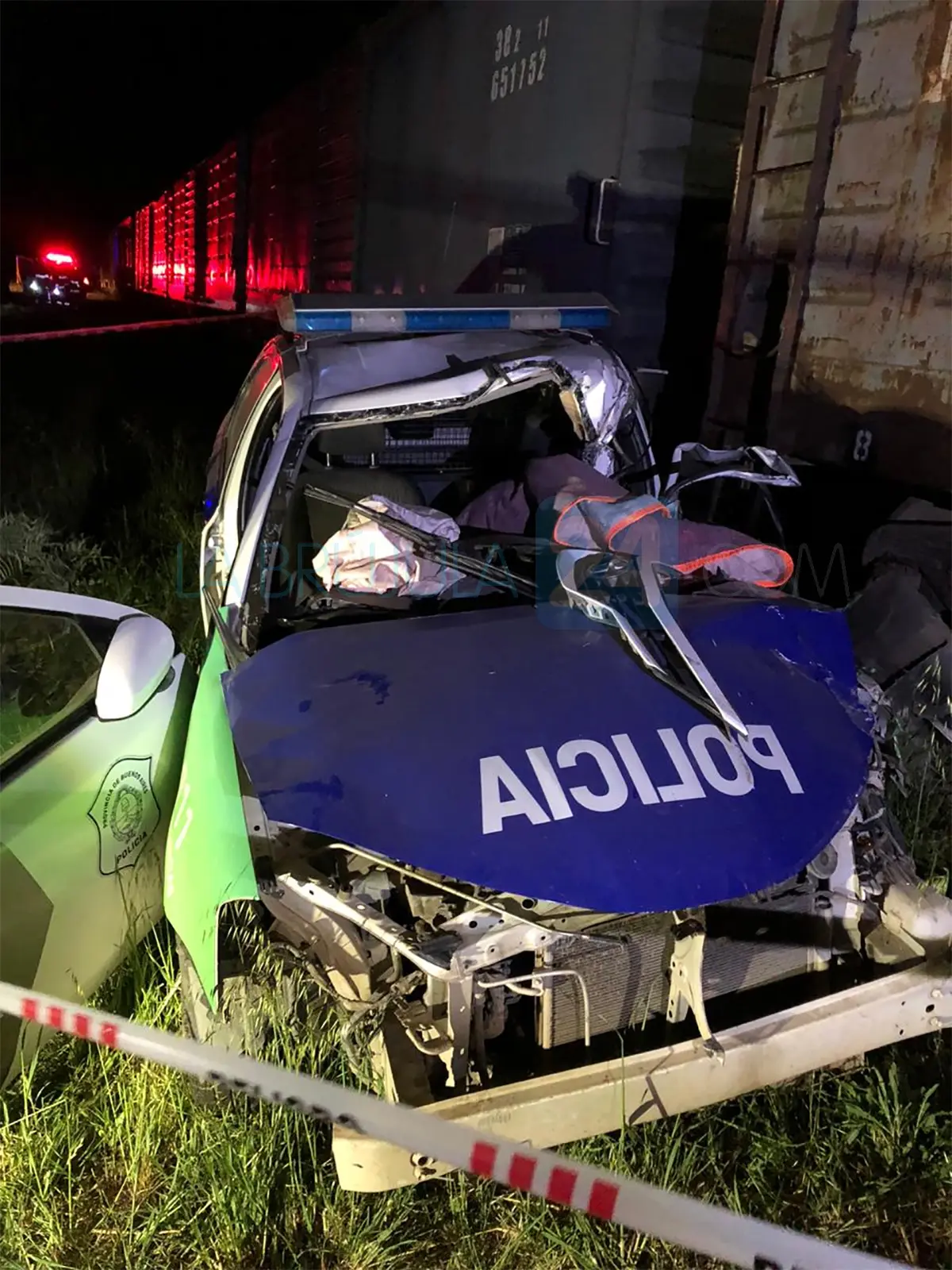 Un tren arrolló a un patrullero en Bahía Blanca: Un policía muerto