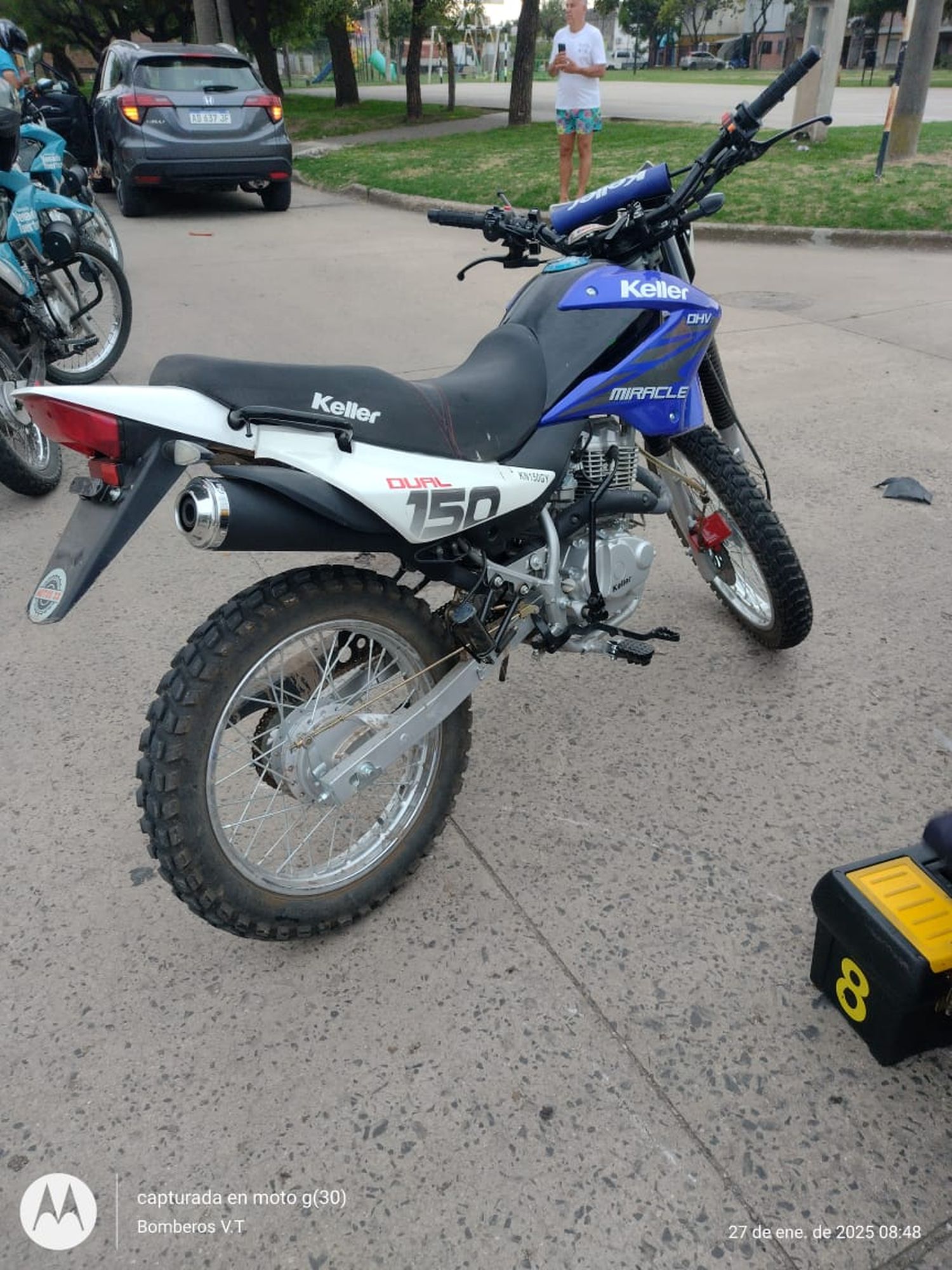 Moto accidente