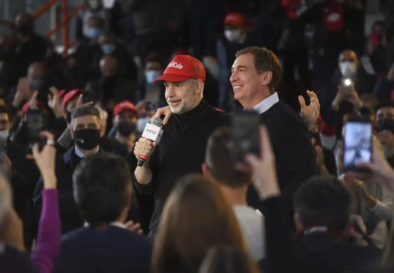 Horacio Rodríguez Larreta acompañó a Diego Santilli en el cierre de la campaña.