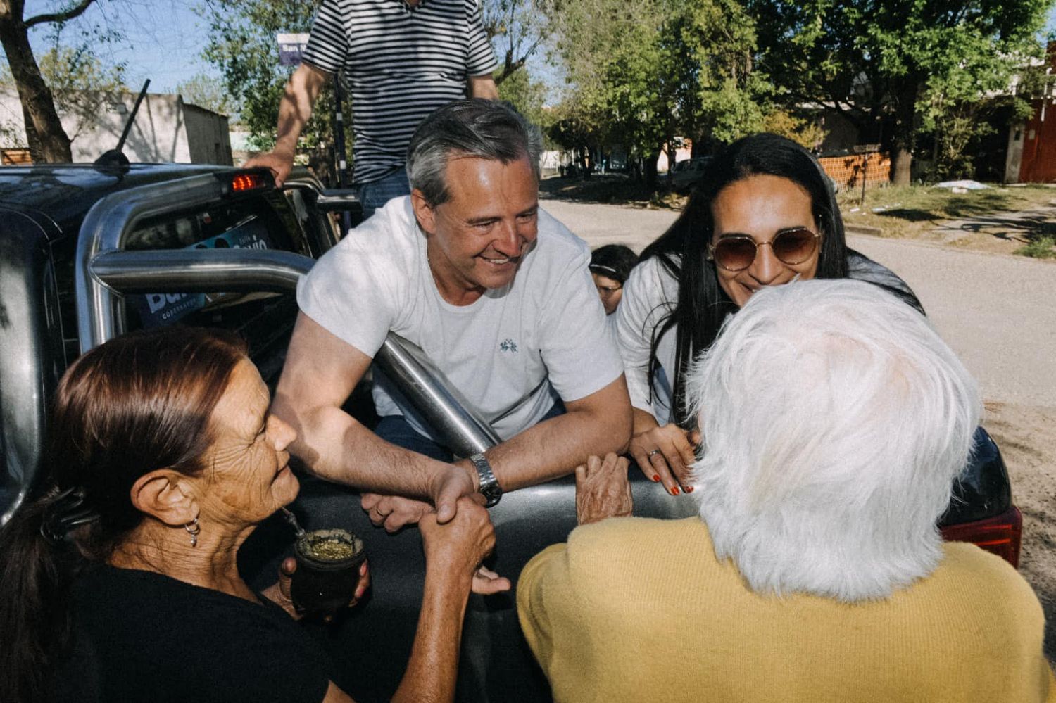 Bahl se reunió con empresarios en Nogoyá y recorrió la ciudad