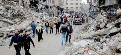 Miles de muertos y una ciudad destrozada, el saldo de la guerra en Gaza.