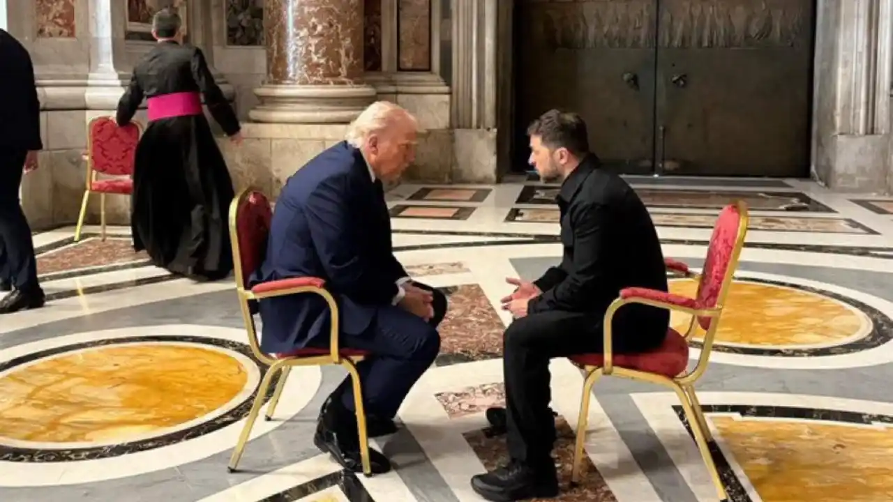 Trump y Zelenski se reunieron en el Vaticano