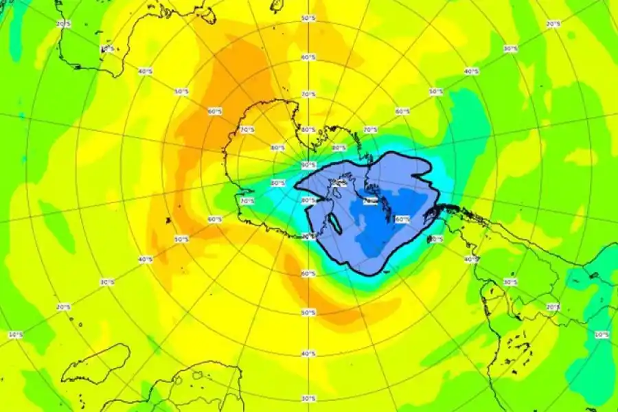 Agujero de ozono se posó sobre una provincia argentina y sería el más grande de los últimos años