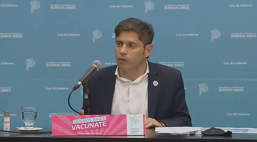 Kicillof: "Nosotros no tenemos una explosión de casos en las escuelas pero sí hay contagios"