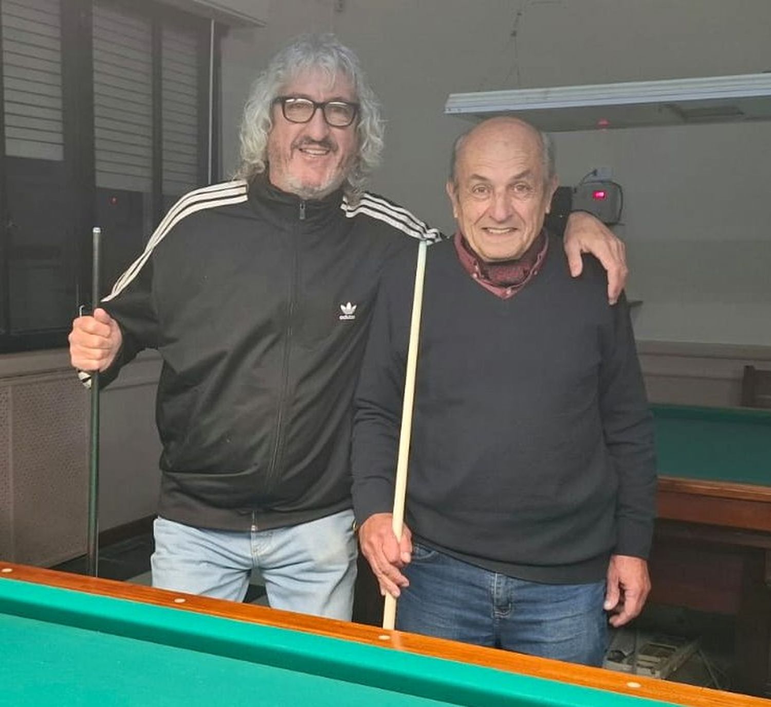 Hugo Morón y Raúl Gianini (socio vitalicio) siempre convocadpos por el casin-