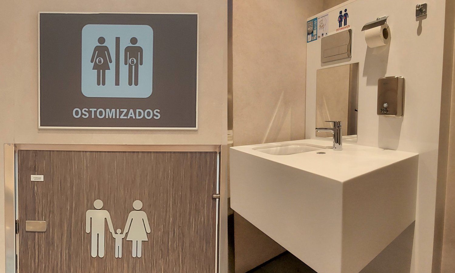 Primer aseo para pasajeros ostomizados en el aeropuerto de Madrid-Barajas