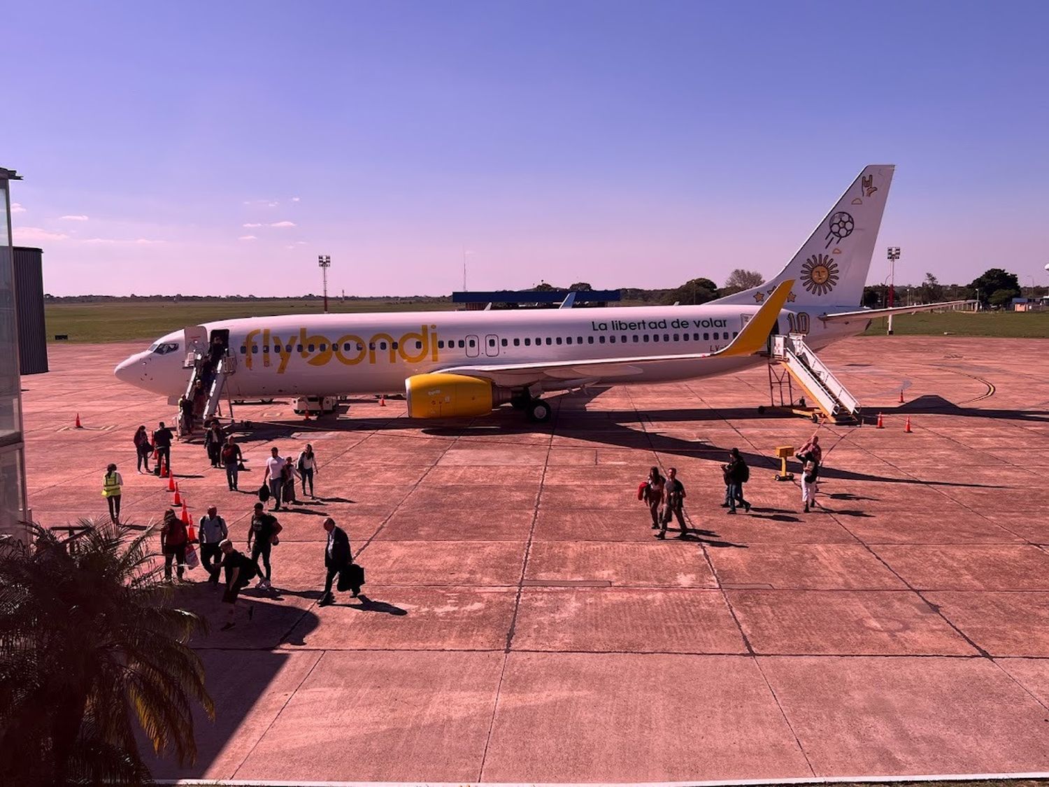 Flybondi homenajea a la Scaloneta en uno de sus aviones