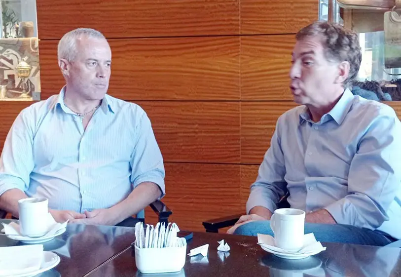 Martín Migueles participó de un encuentro con Diego Santilli