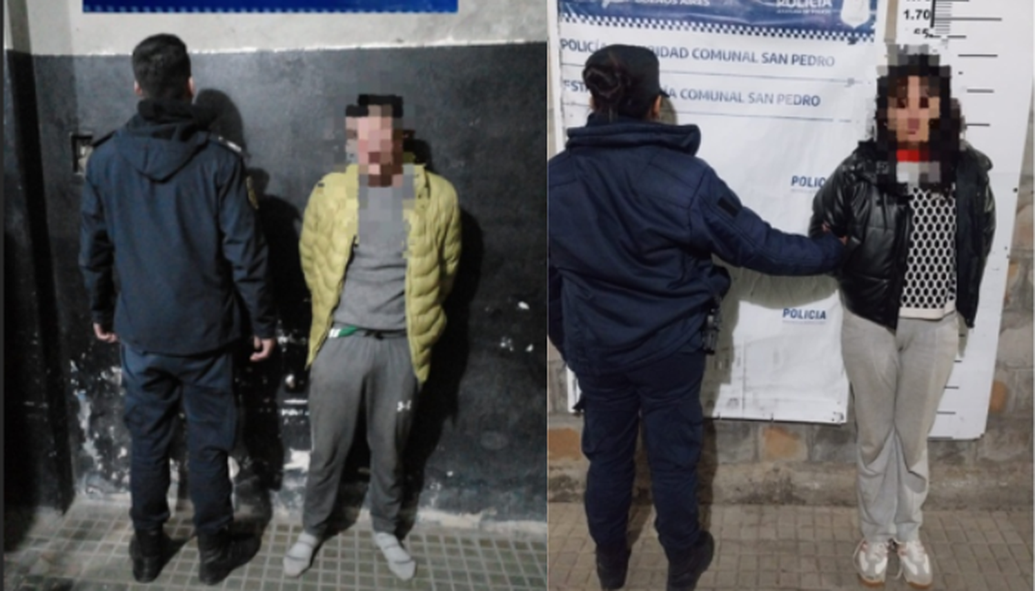El vehículo de los aprehendidos fue secuestrado.