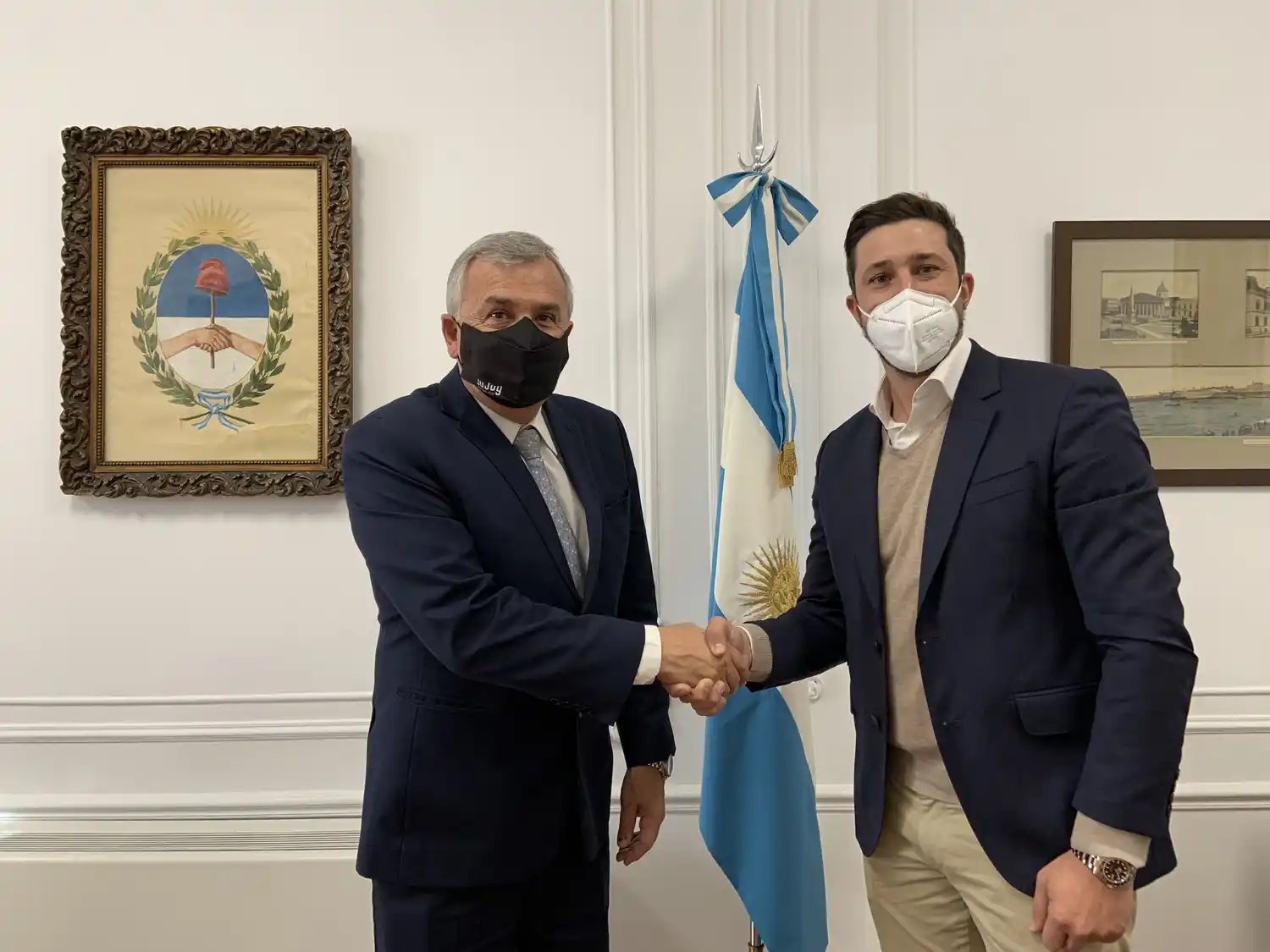 El gobernador jujeño Gerardo Morales avanzó en las gestiones para exportar cannabis medicinal a España