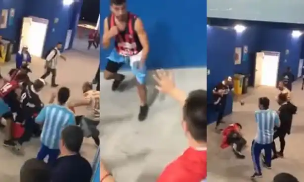 Vergüenza nacional: el video de la paliza de argentinos a croatas