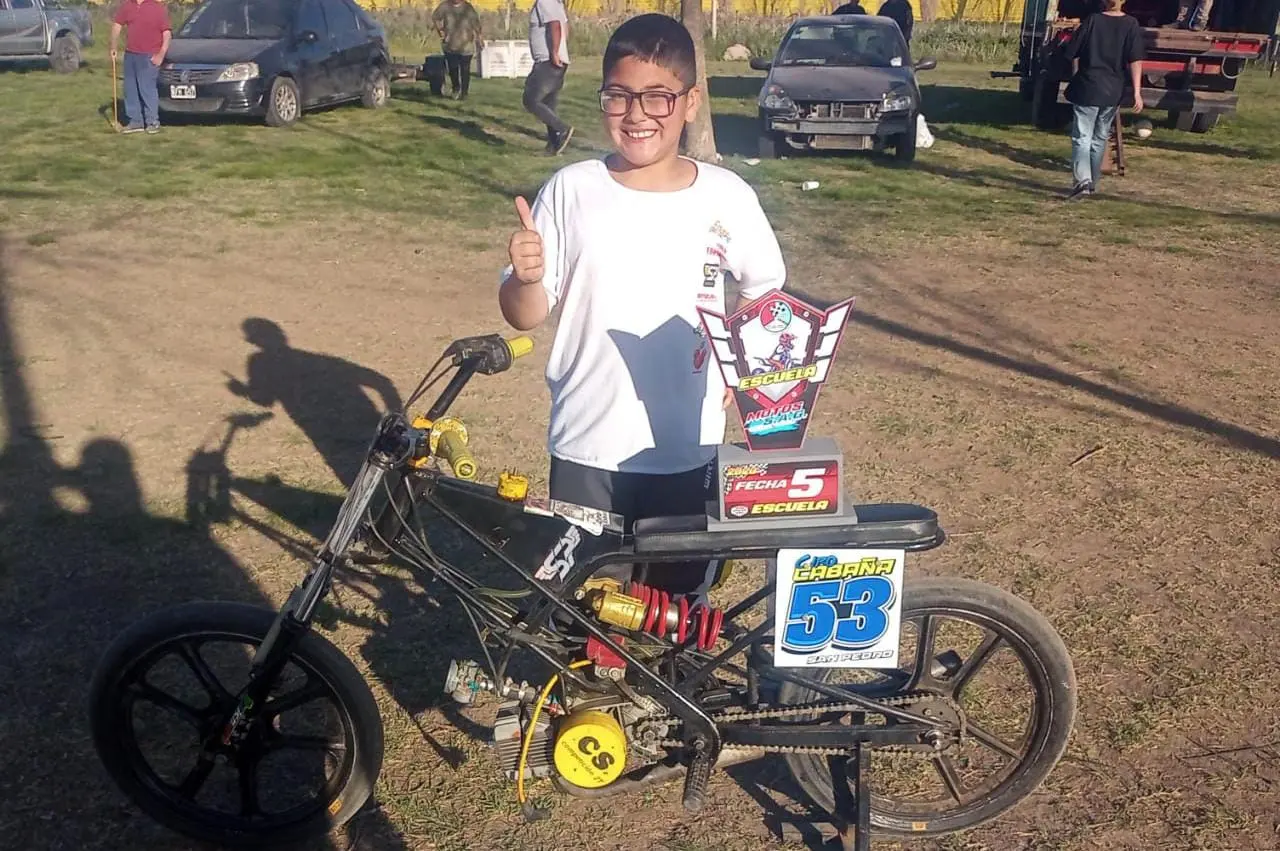 Motociclismo: Ciro Cabaña logró el tercer lugar en San Andrés de Giles
