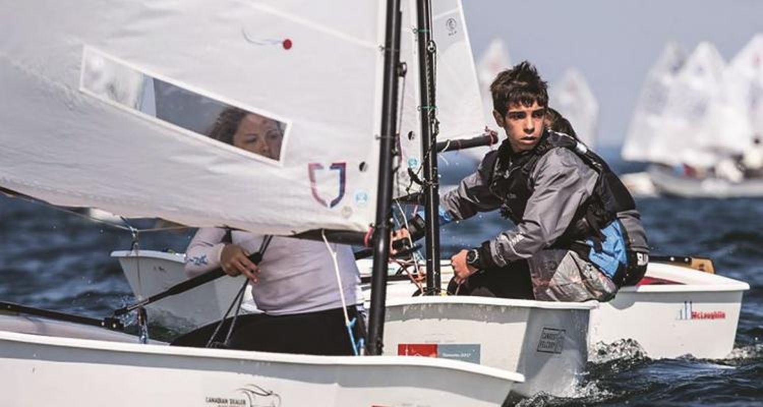 Sciarra, Muscia y Moretti  en el Norteamericano de Optimist
