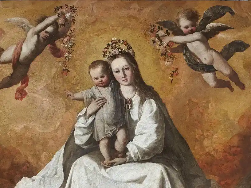 Virgen de la Meced, por Francisco de Zurbarán.
