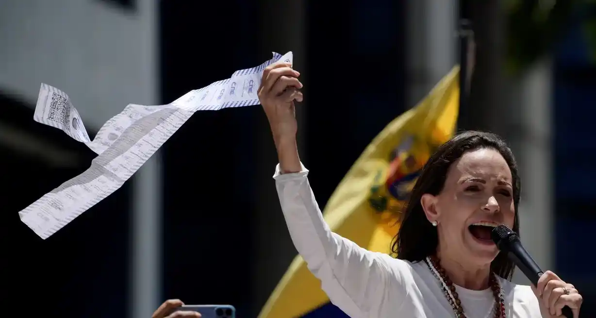 Maria Corina Machado, líder opositora venezolana. Archivo