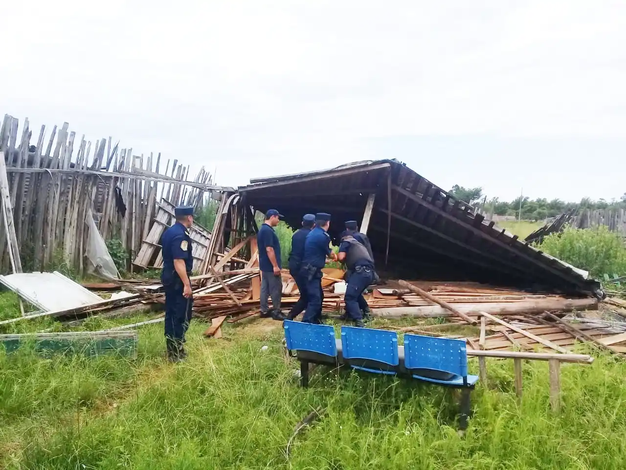 Desarman un aguantadero en terreno municipal y aprehenden a un hombre