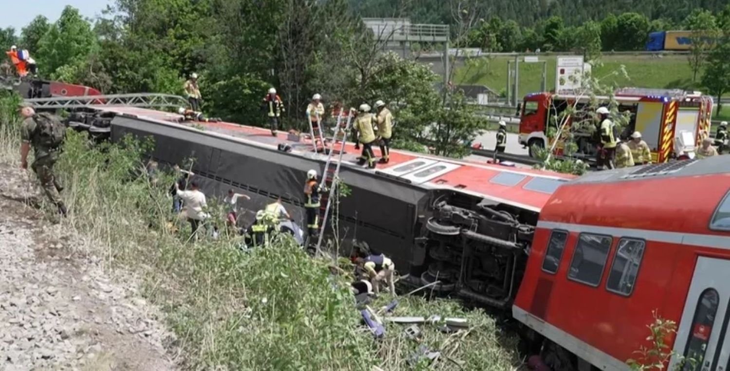 Accidente de tren en Alemania: al menos muertos y 60 heridos