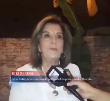 Milo Entregó 10.000.000 de pesos a la Cooperadora del Hospital