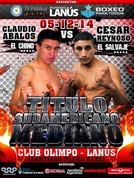 Cesar Reynoso irá por el Título Sudamericano. 