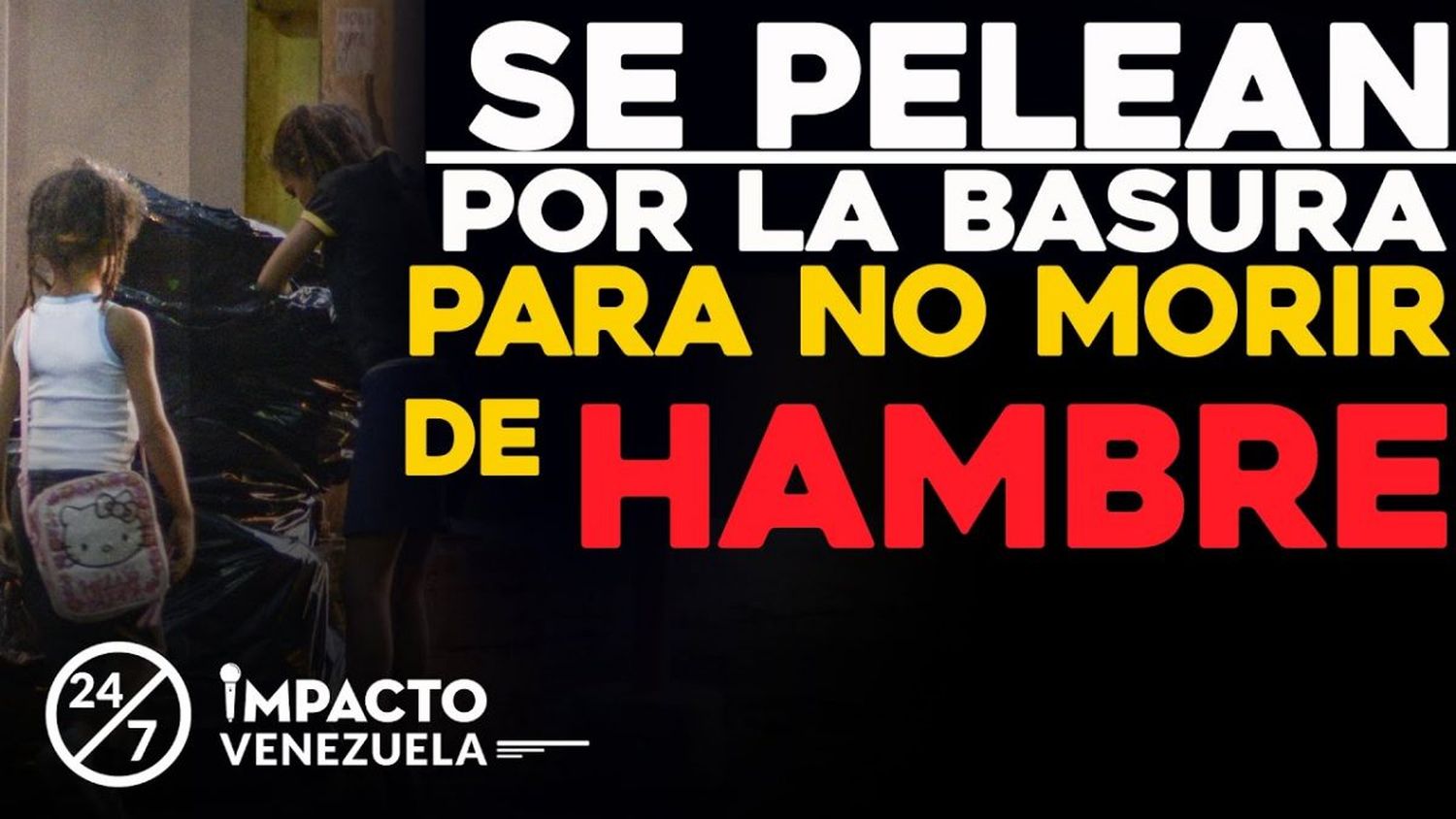 Se pelean por la basura para no morir de hambre