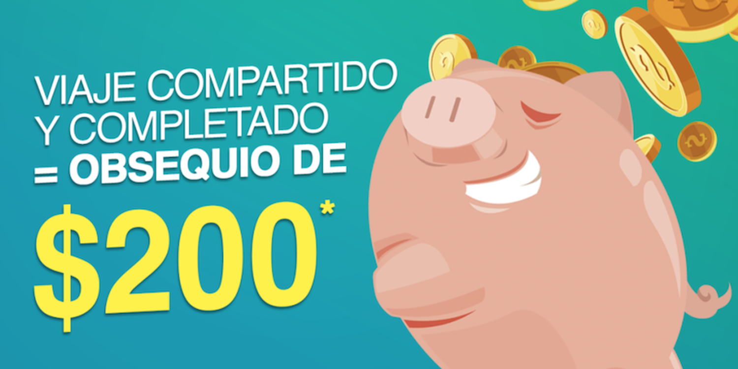 Durante Febrero, ViamoTutti te regala $200 en cada viaje