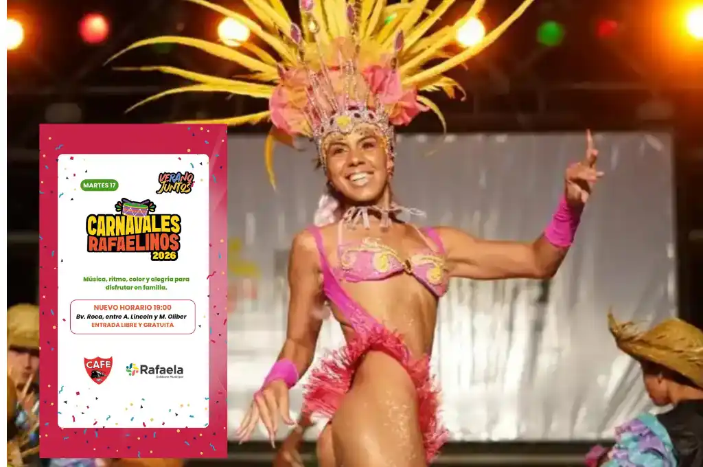 Si el tiempo lo permite, hoy a las 19 se realizarán los tradicionales Carnavales Rafaelinos