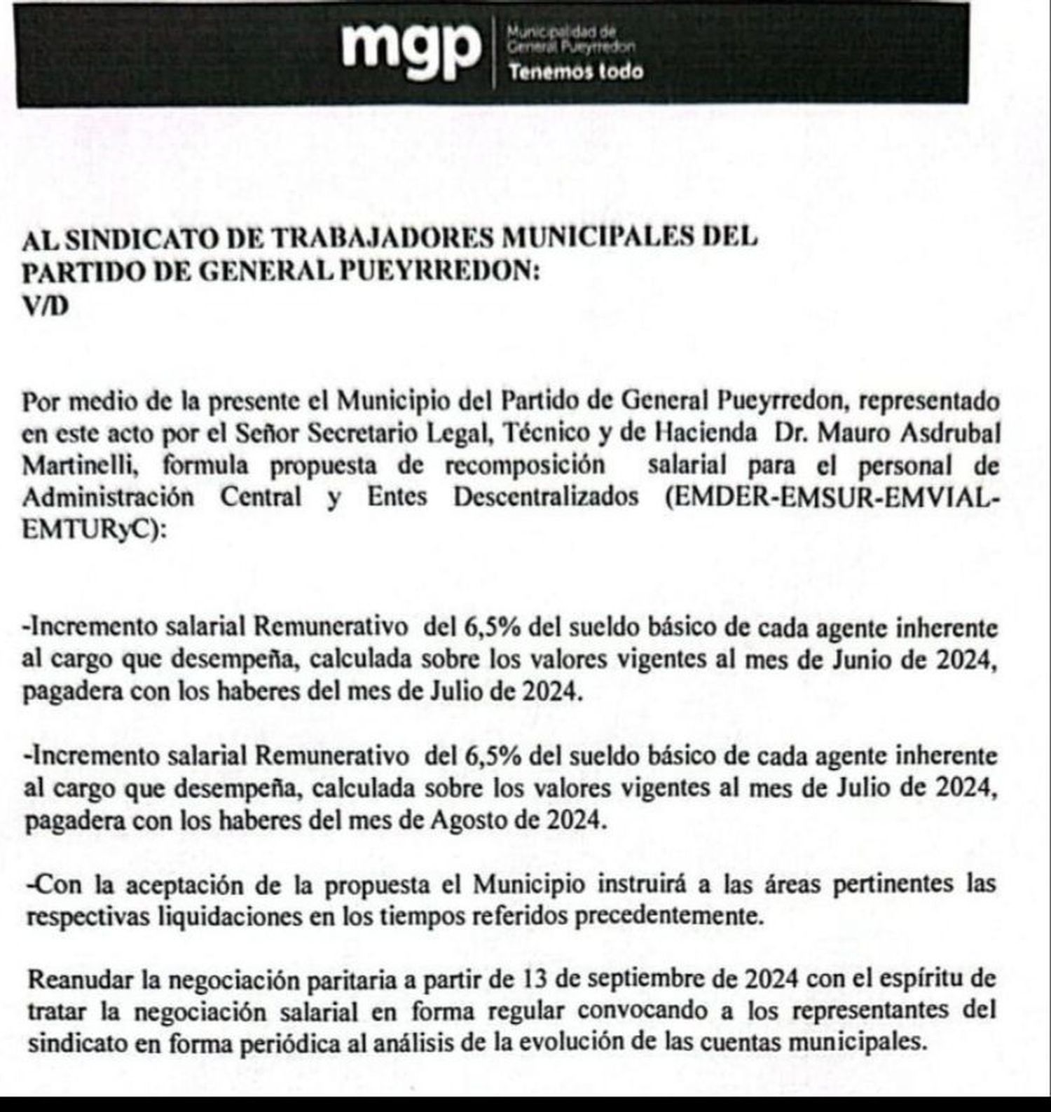 nota ejecutivo stm