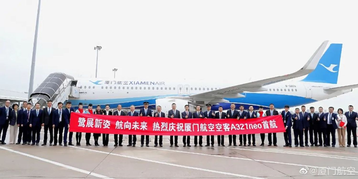 Xiamen Airlines’ A321neo made its maiden flight