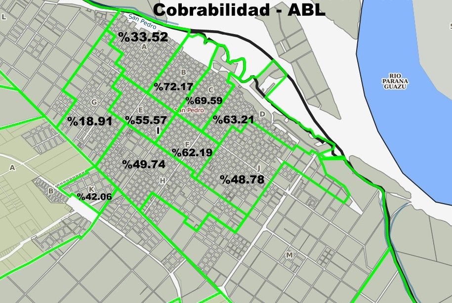 El mapa de la cobrabilidad de ABL: el 49 % de los contribuyentes son los que pagan