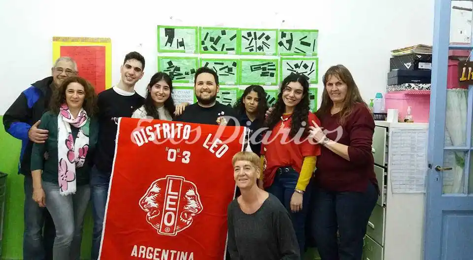 Miembros del Club de Leones compartieron una jornada en el Jardín Nº 902