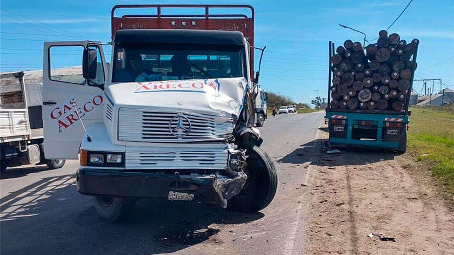 Dos camiones chocaron en el acceso a Concepción del Uruguay