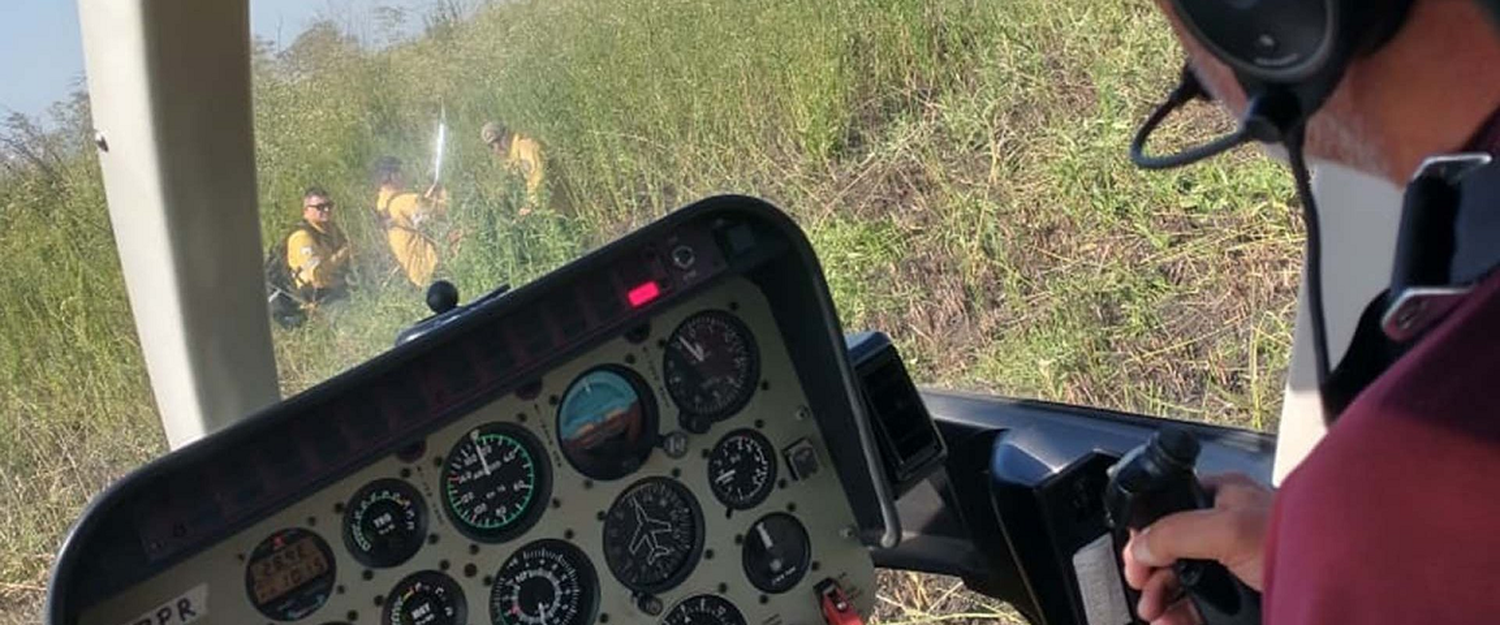 Desde el comando instalado en Baradero se combaten incendios en el sur de las islas del Delta