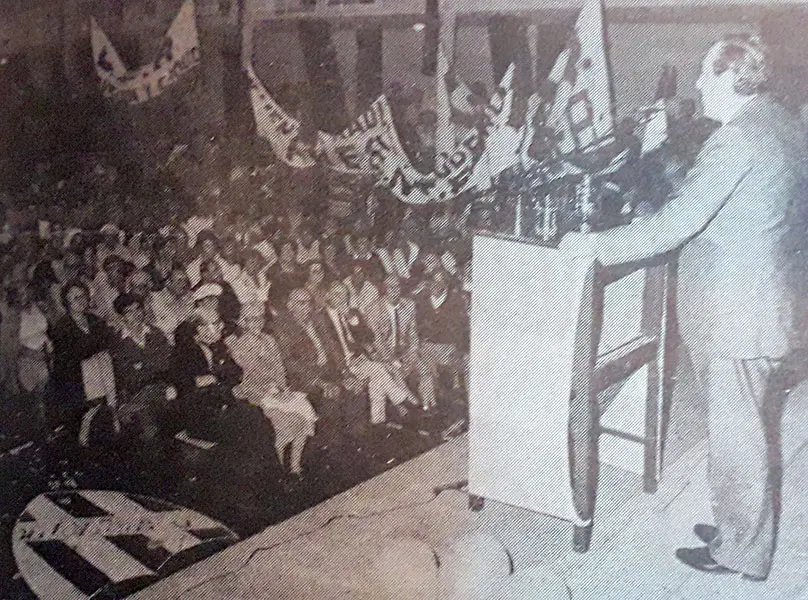 El día que Alfonsín cumplió años en Necochea