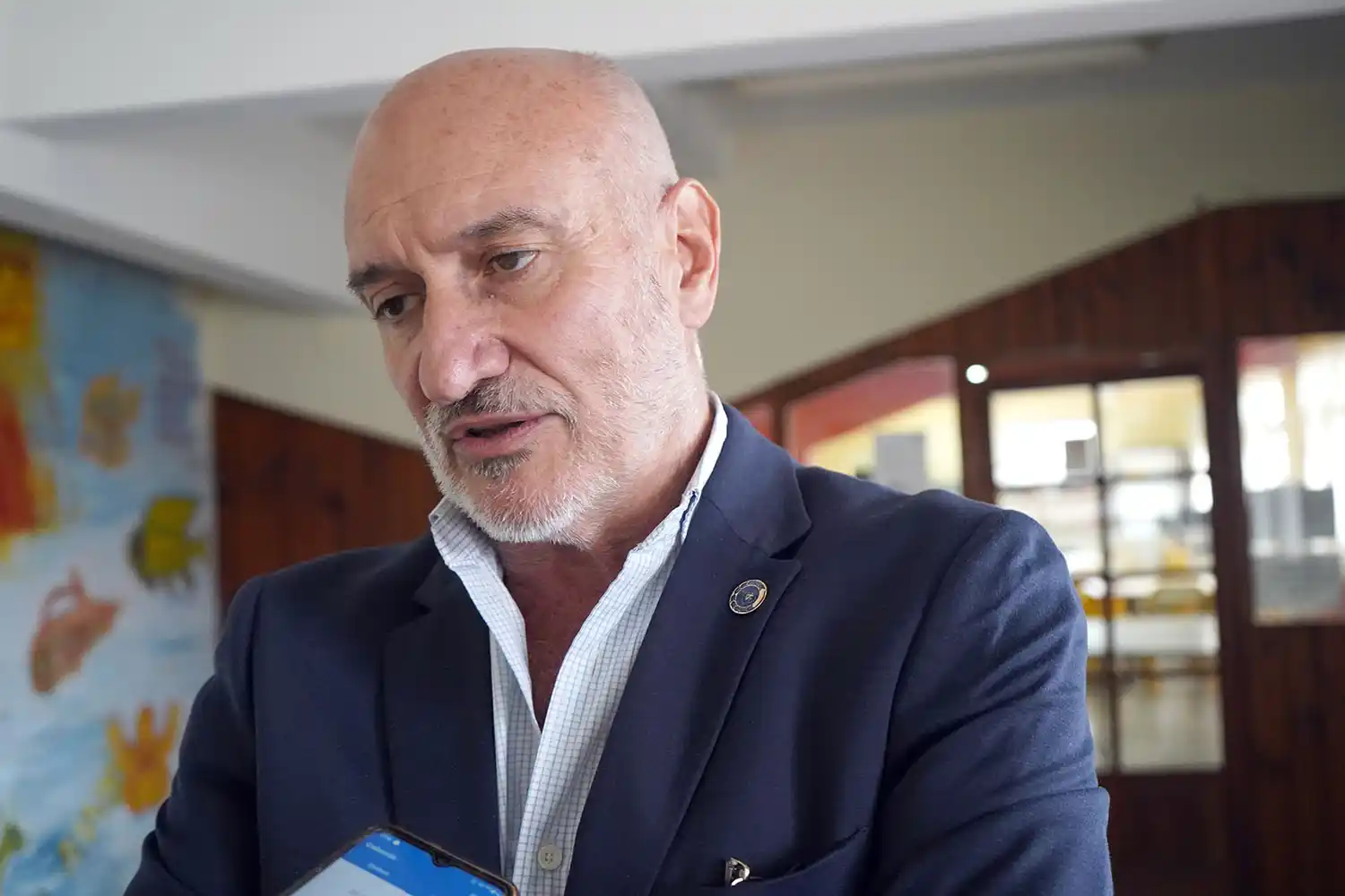 Rector. Marcelo Aba visitó Quequén