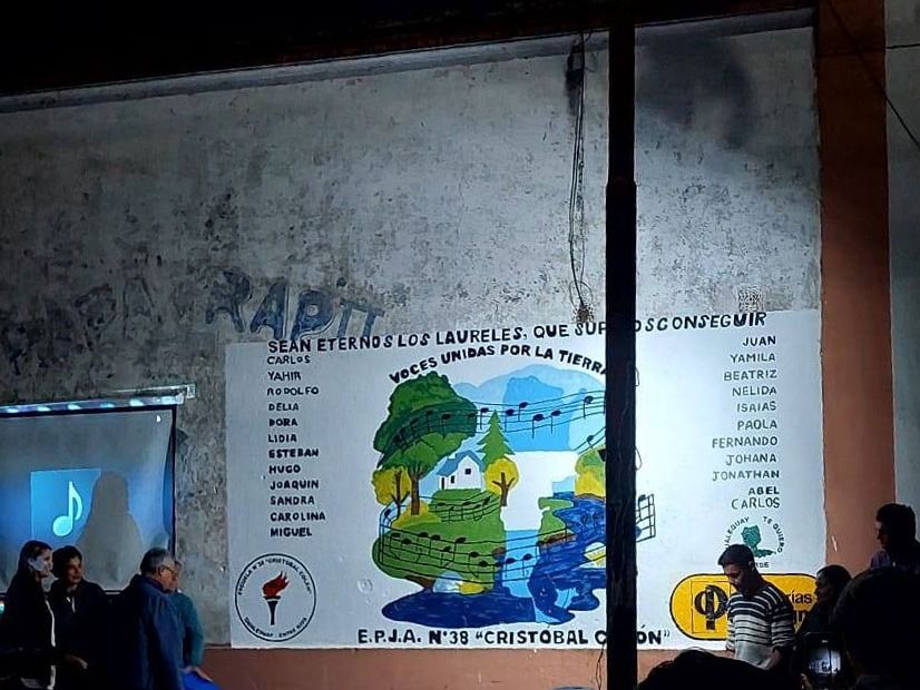 “Voces unidas por la Tierra”: inauguraron un mural que une arte, identidad y medio ambiente